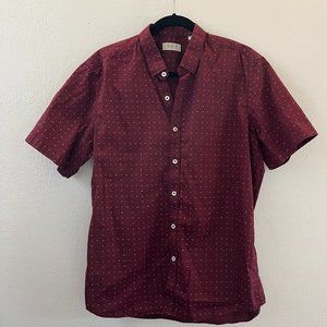 7 Diamonds PREMIUM Short Sleeve Dress Shirt Plum size Large